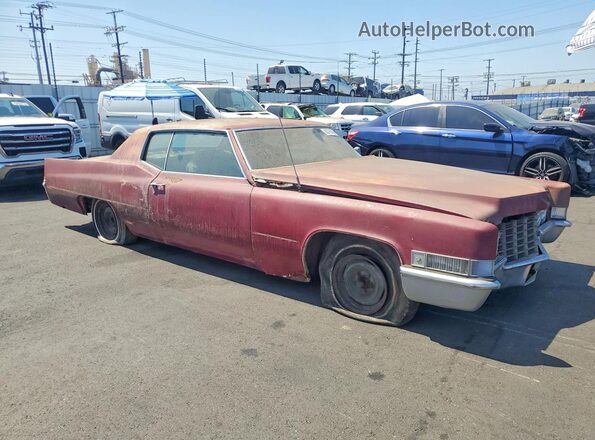 J9274890 1969 CADILLAC DEVILLE Темно-бордовый Передняя правая четверть