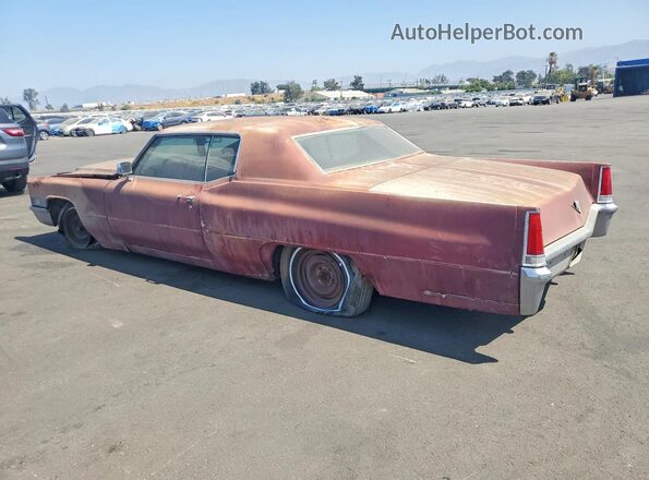 J9274890 1969 CADILLAC DEVILLE Темно-бордовый Задняя левая четверть