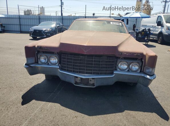 J9274890 1969 CADILLAC DEVILLE Темно-бордовый Вид спереди