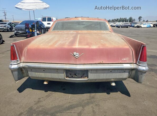 J9274890 1969 CADILLAC DEVILLE Темно-бордовый Вид сзади
