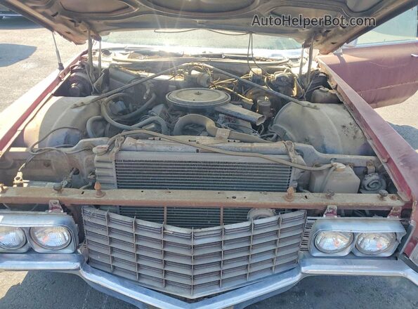 J9274890 1969 CADILLAC DEVILLE Темно-бордовый Вид задней части салона