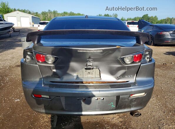 JA32U2FU1HU603075 2017 MITSUBISHI LANCER Gray უკანა ხედი