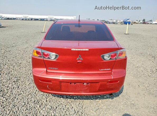 JA32U2FU2HU005769 2017 MITSUBISHI LANCER Red უკანა ხედი
