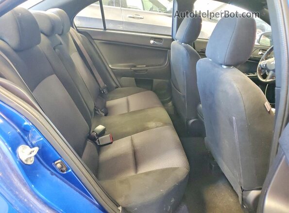 JA32U2FU2HU010843 2017 MITSUBISHI LANCER Blue უკანა სავარძლების ხედი