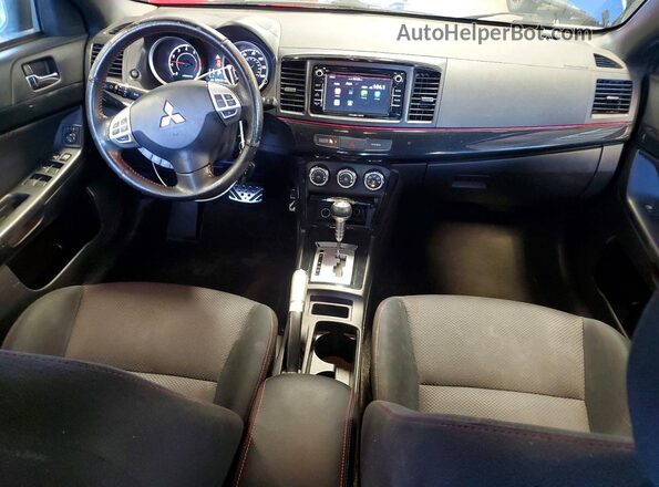 JA32U2FU2HU010843 2017 MITSUBISHI LANCER Blue წინა პანელის ხედი