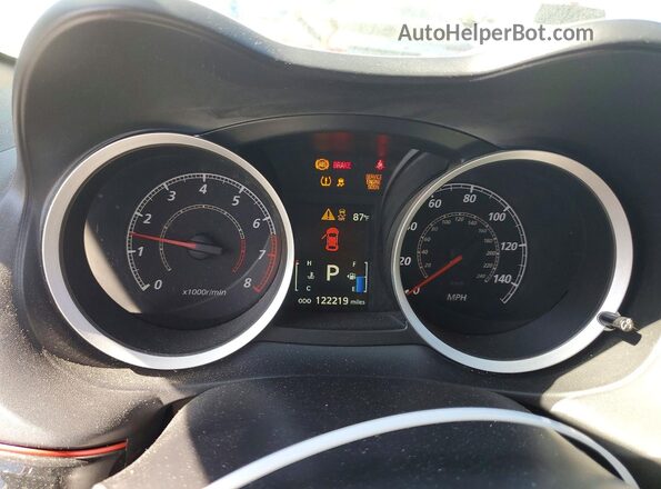 JA32U2FU2HU014018 2017 MITSUBISHI LANCER White Instrument cluster view