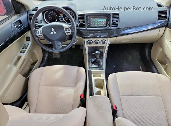 JA32U2FU3HU006753 2017 MITSUBISHI LANCER Красный Вид панели приборов