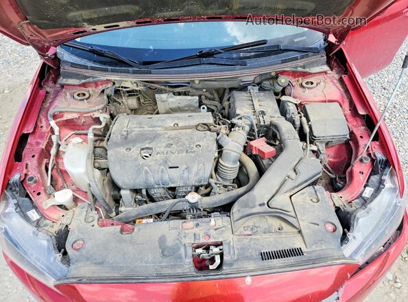 JA32U2FU3HU006753 2017 MITSUBISHI LANCER Красный Вид задней части салона
