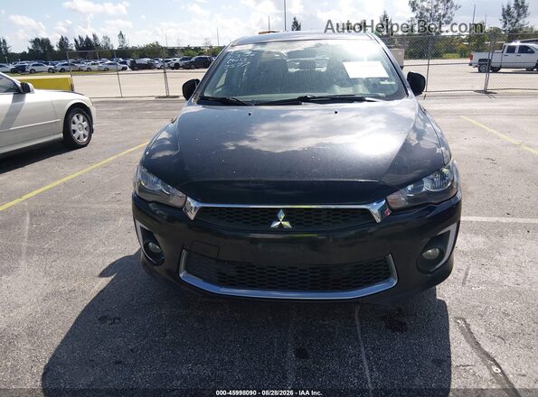 JA32U2FU3HU007577 2017 MITSUBISHI LANCER Black Widok z przodu