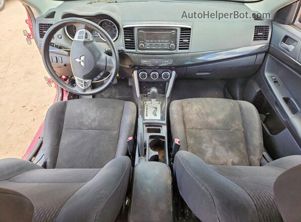 JA32U2FU5GU011399 2016 MITSUBISHI LANCER Red Widok deski rozdzielczej