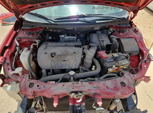 JA32U2FU5GU011399 2016 MITSUBISHI LANCER Red Widok wnętrza z tyłu