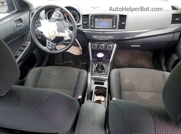 JA32U2FU5HU014028 2017 MITSUBISHI LANCER Blue Dashboard view