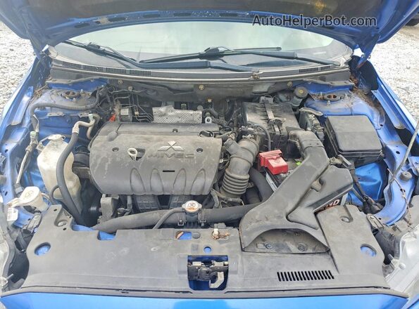 JA32U2FU5HU014028 2017 MITSUBISHI LANCER Blue Rear interior view