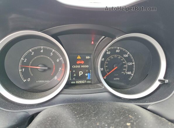 JA32U2FU5HU014157 2017 MITSUBISHI LANCER Red ხელსაწყოთა პანელის ხედი