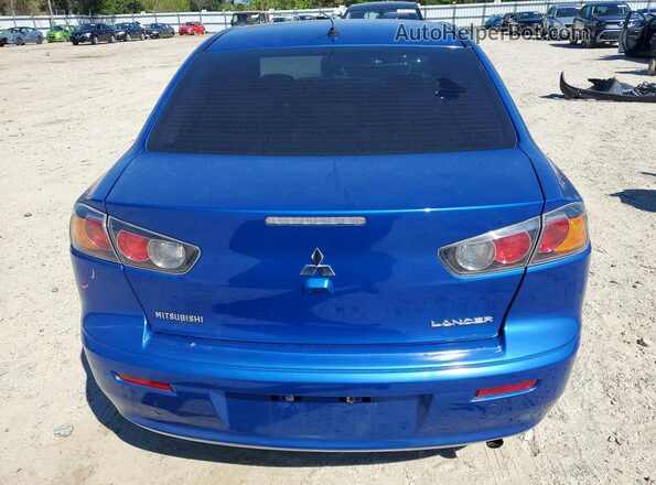 JA32U2FU6HU009825 2017 MITSUBISHI LANCER Blue Rear view