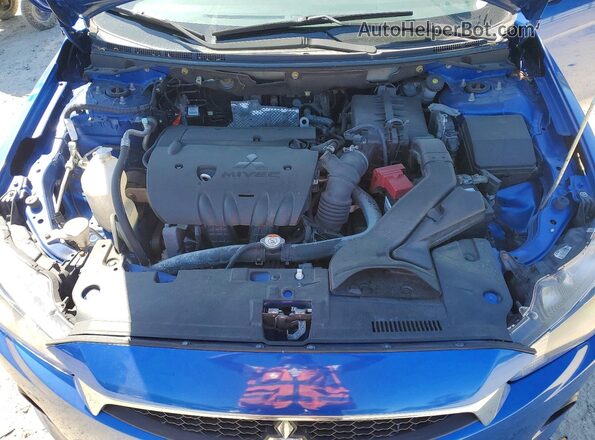 JA32U2FU6HU009825 2017 MITSUBISHI LANCER Blue Rear interior view