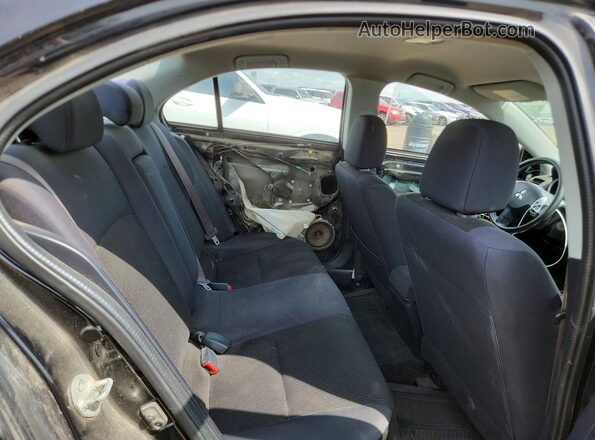 JA32U2FU6HU604674 2017 MITSUBISHI LANCER Black Widok tylnych siedzeń