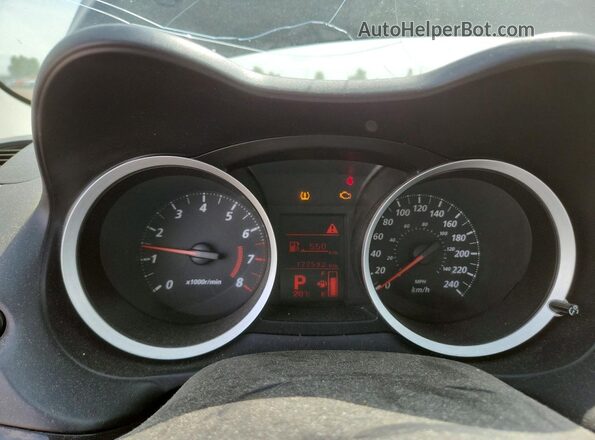 JA32U2FU6HU604674 2017 MITSUBISHI LANCER Black Widok zestawu wskaźników