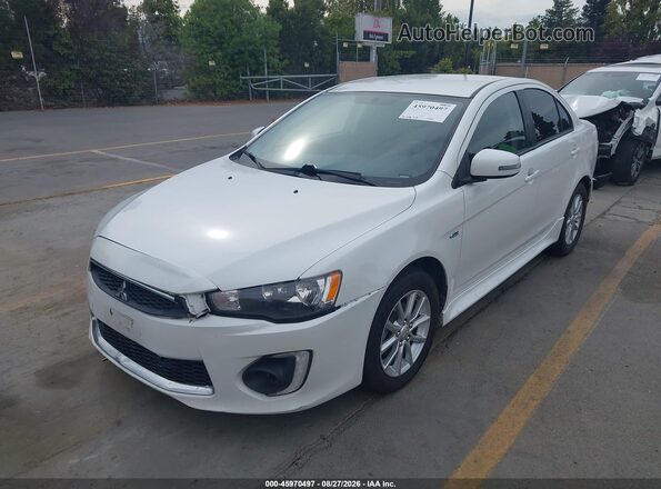 JA32U2FU8GU005225 2016 MITSUBISHI LANCER White Vista tres cuartos delantera izquierda