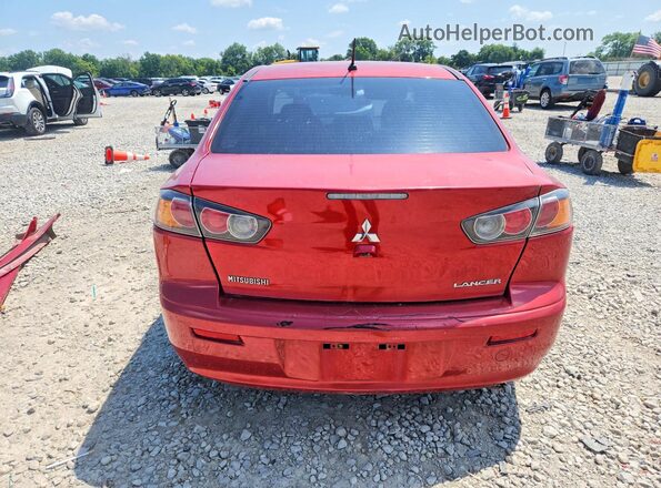 JA32U2FU8HU005307 2017 MITSUBISHI LANCER Red უკანა ხედი