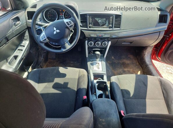 JA32U2FU8HU005307 2017 MITSUBISHI LANCER Red წინა პანელის ხედი