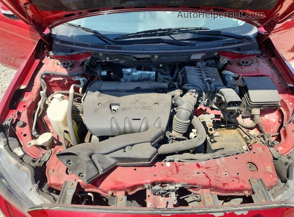 JA32U2FU8HU005307 2017 MITSUBISHI LANCER Red უკანა სალონის ხედი