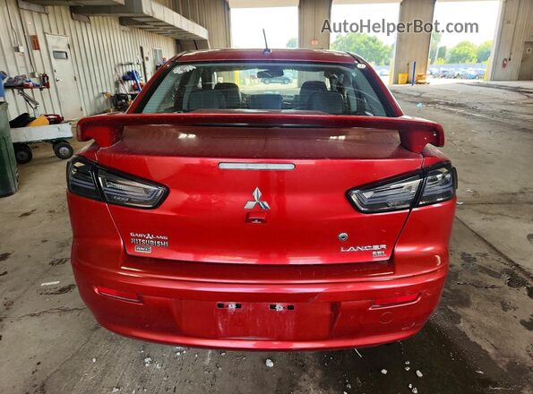 JA32V2FW1GU007686 2016 MITSUBISHI LANCER Red Հետևի տեսք