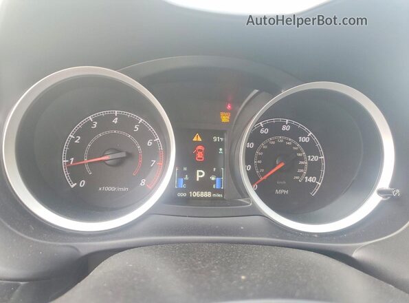 JA32V2FW4GU005057 2016 MITSUBISHI LANCER Black Вид щитка приладів