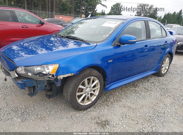 JA32V2FW8GU006387 2016 MITSUBISHI LANCER Blue Առջևի ձախ երեք քառորդ տեսարան