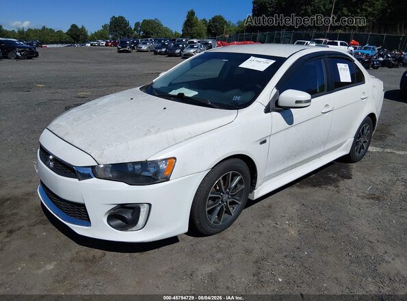 JA32V2FW9GU002882 2016 MITSUBISHI LANCER White Առջևի ձախ երեք քառորդ տեսարան