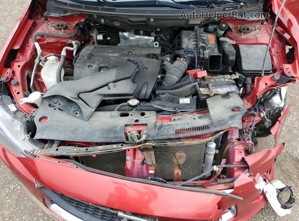 JA32X2HU0HU604447 2017 MITSUBISHI LANCER Red Вид задньої частини салону