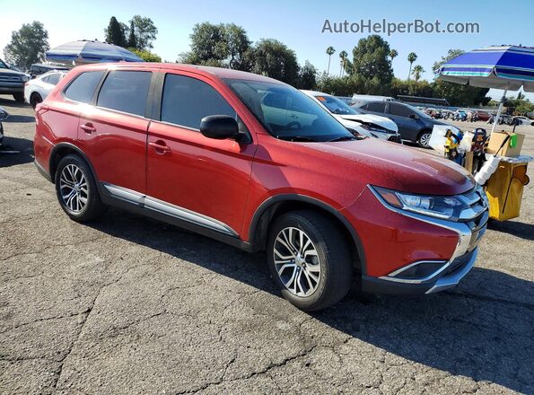 JA4AD2A32JZ054419 2018 MITSUBISHI OUTLANDER Красный Передняя правая четверть
