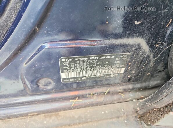 JA4AD2A32KZ013967 2019 MITSUBISHI OUTLANDER Blue Engine compartment view
