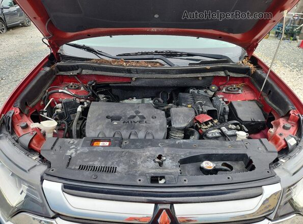 JA4AD2A33JZ033448 2018 MITSUBISHI OUTLANDER Red ძრავის განყოფილების ხედი
