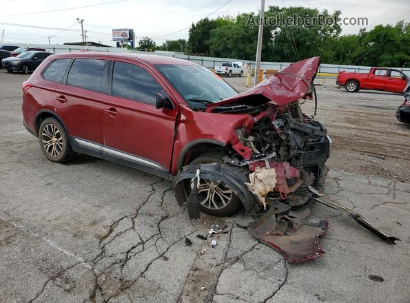 JA4AD2A34JZ005187 2018 MITSUBISHI OUTLANDER Бордовый Передняя правая четверть