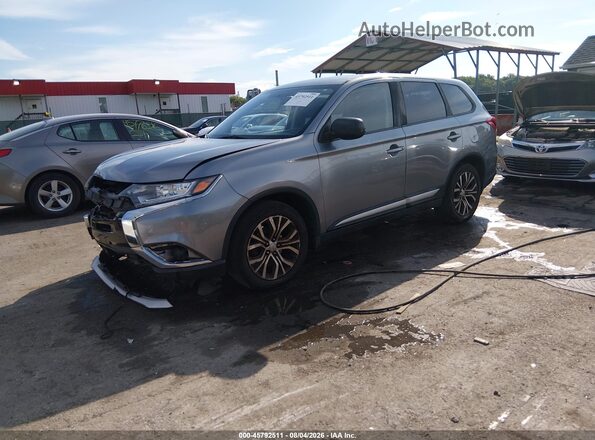 JA4AD2A3XJZ063000 2018 MITSUBISHI OUTLANDER Gray Vista tres cuartos delantera izquierda