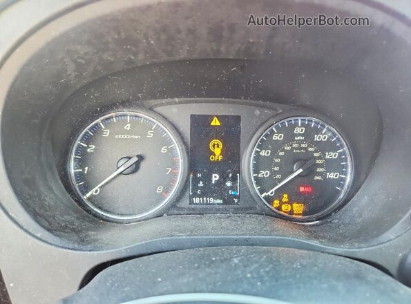 JA4AD3A31JZ036774 2018 MITSUBISHI OUTLANDER Red Widok zestawu wskaźników
