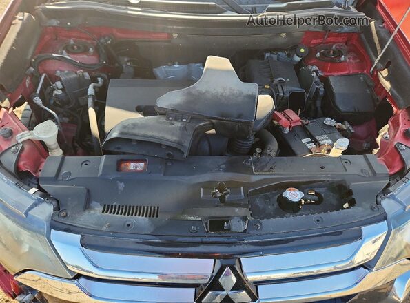 JA4AD3A31JZ036774 2018 MITSUBISHI OUTLANDER Red Widok wnętrza z tyłu