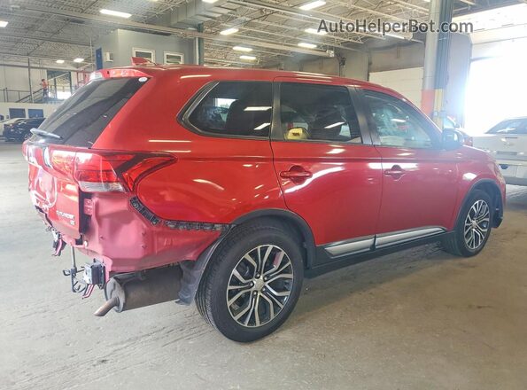 JA4AD3A32JZ023015 2018 MITSUBISHI OUTLANDER Красный Задняя правая четверть