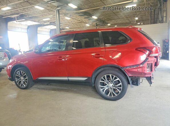 JA4AD3A32JZ023015 2018 MITSUBISHI OUTLANDER Красный Задняя левая четверть