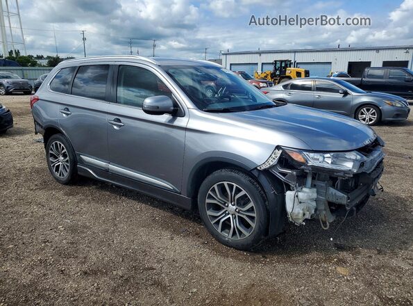JA4AD3A38JZ004565 2018 MITSUBISHI OUTLANDER Gray Delantero derecho