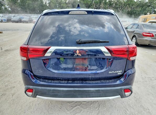 JA4AD3A39JJ001544 2018 MITSUBISHI OUTLANDER Blue Widok z tyłu