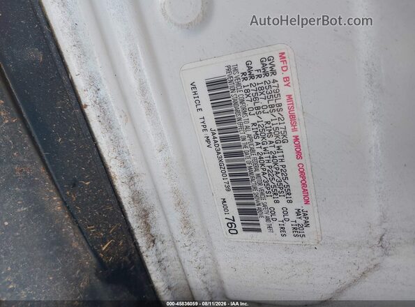 JA4AD3A3XGZ001739 2016 MITSUBISHI OUTLANDER White Engine compartment view