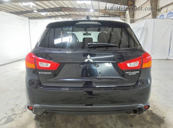 JA4AP3AU0HZ005395 2017 MITSUBISHI OUTLANDER Black Вид ззаду