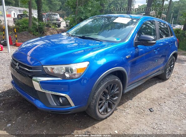JA4AP3AU1JU006641 2018 MITSUBISHI OUTLANDER SPORT Blue Front left