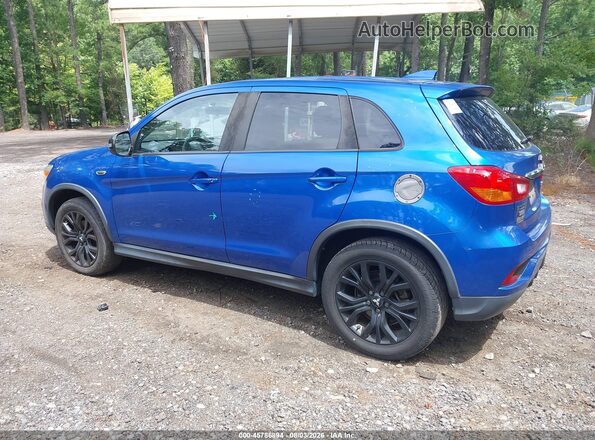 JA4AP3AU1JU006641 2018 MITSUBISHI OUTLANDER SPORT Blue Rear left