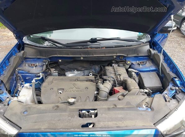 JA4AP3AU1JU006641 2018 MITSUBISHI OUTLANDER SPORT Blue Rear view