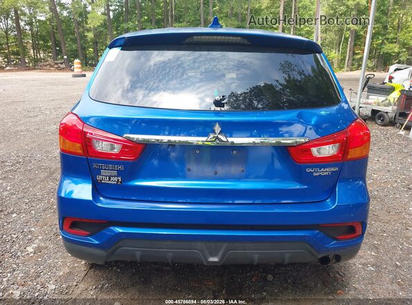JA4AP3AU1JU006641 2018 MITSUBISHI OUTLANDER SPORT Blue 