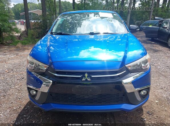 JA4AP3AU1JU006641 2018 MITSUBISHI OUTLANDER SPORT Blue Instrument cluster view