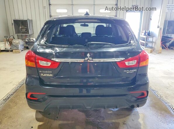 JA4AP3AU1KU020265 2019 MITSUBISHI OUTLANDER Black უკანა ხედი